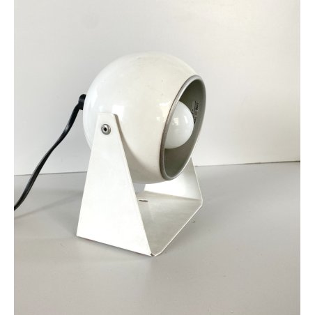 LAMPADA TAVOLO ABATJOURS ORIENTABILE DESIGN Nuova Veneta WHITE EYEBALL LAMP '60