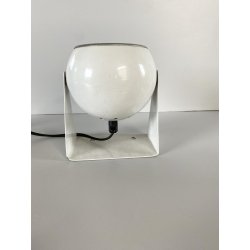 LAMPADA TAVOLO ABATJOURS ORIENTABILE DESIGN Nuova Veneta WHITE EYEBALL LAMP '60