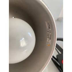 LAMPADA TAVOLO ABATJOURS ORIENTABILE DESIGN Nuova Veneta WHITE EYEBALL LAMP '60