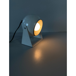 LAMPADA TAVOLO ABATJOURS ORIENTABILE DESIGN Nuova Veneta WHITE EYEBALL LAMP '60