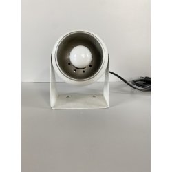 LAMPADA TAVOLO ABATJOURS ORIENTABILE DESIGN Nuova Veneta WHITE EYEBALL LAMP '60