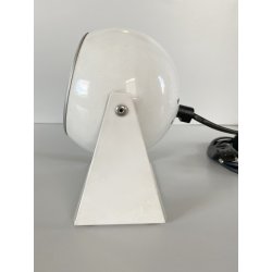 LAMPADA TAVOLO ABATJOURS ORIENTABILE DESIGN Nuova Veneta WHITE EYEBALL LAMP '60