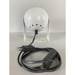 LAMPADA TAVOLO ABATJOURS ORIENTABILE DESIGN Nuova Veneta WHITE EYEBALL LAMP '60