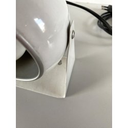 LAMPADA TAVOLO ABATJOURS ORIENTABILE DESIGN Nuova Veneta WHITE EYEBALL LAMP '60