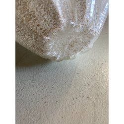VASO VETRO MURANO COSTOLATO INCAMICIATO INCLUSIONI BIANCO OPALINO FOGLIA ARGENTO