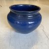 GRANDE VASO CERAMICA STILE SCI LAVENO CHACHEPOT VINTAGE BLU ø 37 X 27 cm/h '900