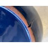 GRANDE VASO CERAMICA STILE SCI LAVENO CHACHEPOT VINTAGE BLU ø 37 X 27 cm/h '900
