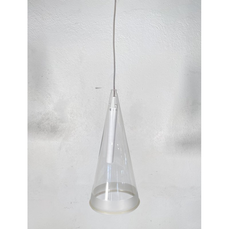 LAMPADA SOSPENSIONE Achille Castiglioni Fucsia 1 Flos ANNI 90 CEILING LAMP VETRO