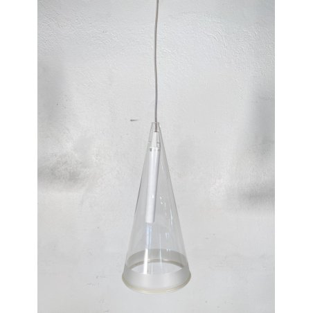 LAMPADA SOSPENSIONE Achille Castiglioni Fucsia 1 Flos ANNI 90 CEILING LAMP VETRO