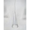 LAMPADA SOSPENSIONE Achille Castiglioni Fucsia 1 Flos ANNI 90 CEILING LAMP VETRO