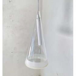 LAMPADA SOSPENSIONE Achille Castiglioni Fucsia 1 Flos ANNI 90 CEILING LAMP VETRO