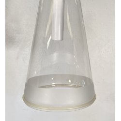LAMPADA SOSPENSIONE Achille Castiglioni Fucsia 1 Flos ANNI 90 CEILING LAMP VETRO