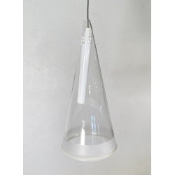 LAMPADA SOSPENSIONE Achille Castiglioni Fucsia 1 Flos ANNI 90 CEILING LAMP VETRO