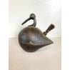ANTICA TORCIA BRONZO da GIOIELLIERE FORMA di UCCELLO INDIA PRIMO '900