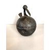 ANTICA TORCIA BRONZO da GIOIELLIERE FORMA di UCCELLO INDIA PRIMO '900