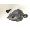ANTICA TORCIA BRONZO da GIOIELLIERE FORMA di UCCELLO INDIA PRIMO '900