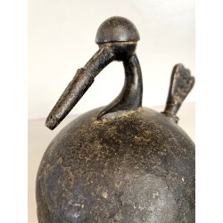 ANTICA TORCIA BRONZO da GIOIELLIERE FORMA di UCCELLO INDIA PRIMO '900