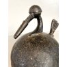 ANTICA TORCIA BRONZO da GIOIELLIERE FORMA di UCCELLO INDIA PRIMO '900