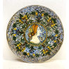 ANTICO PIATTO PARATA CERAMICA Deruta RITRATTO La Bella Giuseppina DECORO