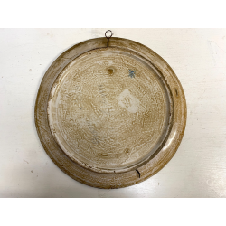 ANTICO PIATTO PARATA CERAMICA Deruta RITRATTO La Bella Giuseppina DECORO