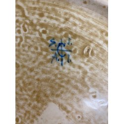 ANTICO PIATTO PARATA CERAMICA Deruta RITRATTO La Bella Giuseppina DECORO