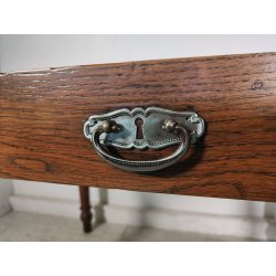 ANTICO TAVOLO legno ROVERE epoca 800 CUCINA scrivania SALA PRANZO 1 CASSETTO