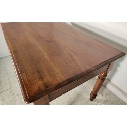 ANTICO TAVOLO legno ROVERE epoca 800 CUCINA scrivania SALA PRANZO 1 CASSETTO