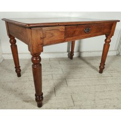 ANTICO TAVOLO legno ROVERE epoca 800 CUCINA scrivania SALA PRANZO 1 CASSETTO