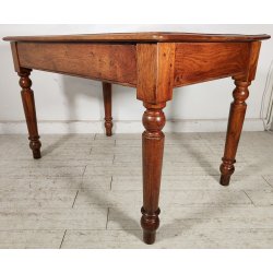 ANTICO TAVOLO legno ROVERE epoca 800 CUCINA scrivania SALA PRANZO 1 CASSETTO