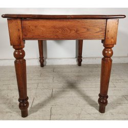 ANTICO TAVOLO legno ROVERE epoca 800 CUCINA scrivania SALA PRANZO 1 CASSETTO