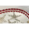 ANTICO VASSOIO a SPECCHIO anni 60 CORNICE TORCIGLIONI VETRO Murano SCENA GALANTE