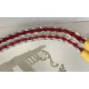 ANTICO VASSOIO a SPECCHIO anni 60 CORNICE TORCIGLIONI VETRO Murano SCENA GALANTE