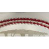 ANTICO VASSOIO a SPECCHIO anni 60 CORNICE TORCIGLIONI VETRO Murano SCENA GALANTE