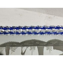 ANTICO VASSOIO a SPECCHIO CORNICE TORCIGLIONI VETRO Murano SCENA GALANTE anni 60