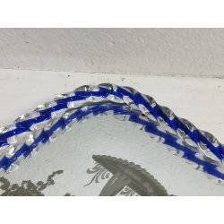 ANTICO VASSOIO a SPECCHIO CORNICE TORCIGLIONI VETRO Murano SCENA GALANTE anni 60