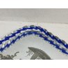 ANTICO VASSOIO a SPECCHIO CORNICE TORCIGLIONI VETRO Murano SCENA GALANTE anni 60