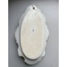 ANTICA grande ACQUASANTIERA MADONNA in CERAMICA MAIOLICA MEISSEN stile DRESDEN