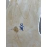 grande ANTICA ACQUASANTIERA ANGELO h 32 cm CERAMICA MAIOLICA MEISSEN o DRESDEN