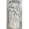 VASO DECORATIVO CERAMICA Capodimonte '900 DORATO SCULTURA BASSORILIEVO ALLEGORIA
