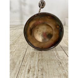 ANTICA COPPIA CANDELABRO CANDELIERE METALLO ARGENTATO 3 BRACCI 4 lumi PRIMO '900