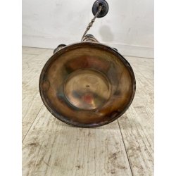 ANTICA COPPIA CANDELABRO CANDELIERE METALLO ARGENTATO 3 BRACCI 4 lumi PRIMO '900