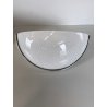 LOTTO 5 APPLIQUE LAMPADA VETRO MURANO OPALINO AVVENTURINA ARGENTO '70/'80