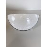 LOTTO 5 APPLIQUE LAMPADA VETRO MURANO OPALINO AVVENTURINA ARGENTO '70/'80