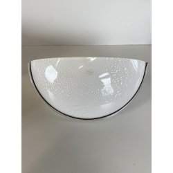 LOTTO 5 APPLIQUE LAMPADA VETRO MURANO OPALINO AVVENTURINA ARGENTO '70/'80