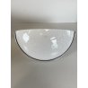 LOTTO 5 APPLIQUE LAMPADA VETRO MURANO OPALINO AVVENTURINA ARGENTO '70/'80