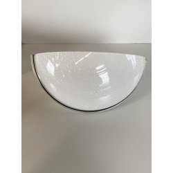 LOTTO 5 APPLIQUE LAMPADA VETRO MURANO OPALINO AVVENTURINA ARGENTO '70/'80
