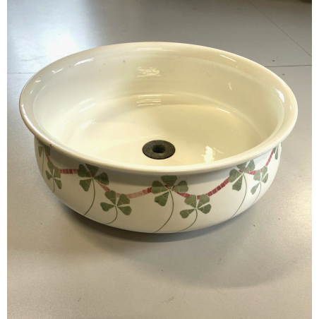 LAVELLO CATINO APPOGGIO CERAMICA Richard Ginori DECORO BOTANICO ART NOUVEAU