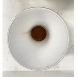 VASO VETRO MURANO SOFFIATO ARANCIONE BIANCO VINTAGE STYLE Carlo Moretti '60