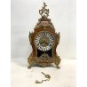 ANTICO OROLOGIO TAVOLO Boulle legno intarsiato BRONZO DORATO pendolo PRIMO '900