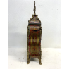 ANTICO OROLOGIO TAVOLO Boulle legno intarsiato BRONZO DORATO pendolo PRIMO '900